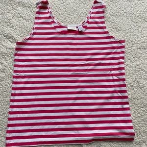 Bright Pink and White Chico's Microfiber Shell